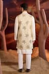 Shop_Kasbah_Gold Tissue Embroidery Designer Nehru Jacket _at_Aza_Fashions