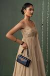 Buy_Miri_Blue Embroidery Hand Wallet Wrist Sling _at_Aza_Fashions