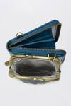 Buy_Miri_Blue Embroidery Hand Dragonfly Mobile Wallet Sling _Online
