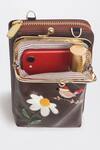 Buy_Miri_Brown Embroidery Hand Chirpy Bloom Wallet Sling 