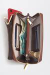 Miri_Brown Embroidery Hand Chirpy Bloom Wallet Sling _Online