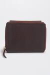 Shop_Miri_Brown Embroidery Peekaboo Wallet _at_Aza_Fashions