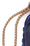 Miri_Navy Embroidery Blue Hand Potli Bag _Online