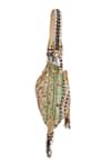 Tasna_Multi Color Embroidery, Tassels Embellished Potli Handbag _Online_at_Aza_Fashions