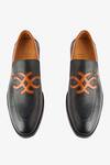 Whitemuds_Black Regent Slip Ons _Online_at_Aza_Fashions