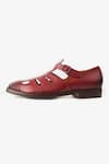 Whitemuds_Burgundy Faiyum Sandals _Online_at_Aza_Fashions
