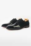 Buy_Whitemuds_Black Crosby Patent Suede Derby Shoes _at_Aza_Fashions