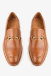 Shop_Whitemuds_Tan Adam Milled Slip Ons _at_Aza_Fashions