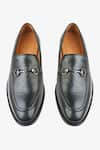 Shop_Whitemuds_Black Milled Slip On Shoes _at_Aza_Fashions