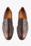 Shop_Whitemuds_Brown Buckles Chatham Slip Ons _at_Aza_Fashions