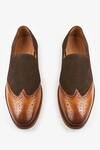 Shop_Whitemuds_Brown Suede Slip On Shoes _at_Aza_Fashions