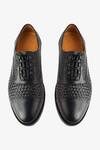 Shop_Whitemuds_Black Cashel Woven Oxfords _at_Aza_Fashions