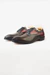 Buy_Whitemuds_Brown Dover Gray Burgundy Derby Shoes _at_Aza_Fashions