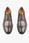 Shop_Whitemuds_Brown Dover Gray Burgundy Derby Shoes _at_Aza_Fashions