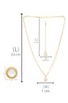 Shop_Ruby Raang_Gold Plated Pearls Polki Kundan Jewellery Set _Online_at_Aza_Fashions
