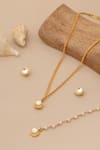 Ruby Raang_Gold Plated Pearls Polki Kundan Jewellery Set _Online