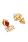 Ruby Raang_Maroon Gold Plated Jewellery Set _Online