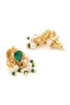 Shop_Ruby Raang_Green Gold Plated Kundan Jewellery Set 
