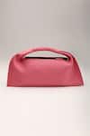 Tann-ed_Pink Julia Baguette Clutch _Online_at_Aza_Fashions