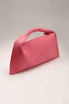 Buy_Tann-ed_Pink Julia Baguette Clutch _Online_at_Aza_Fashions