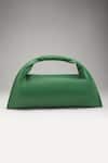 Buy_Tann-ed_Green Julia Baguette Clutch _Online_at_Aza_Fashions
