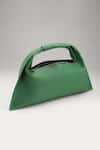 Shop_Tann-ed_Green Julia Baguette Clutch _Online_at_Aza_Fashions