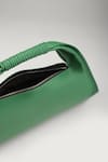 Tann-ed_Green Julia Baguette Clutch _at_Aza_Fashions