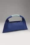 Shop_Tann-ed_Blue Julia Baguette Bag Mini _Online_at_Aza_Fashions