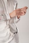 Buy_ATBW_White Modal, Satin Pearls, Embroidery Collared Designer Shirt _Online_at_Aza_Fashions
