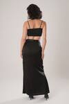 Shop_ATBW_Black Modal, Satin Skirt _at_Aza_Fashions