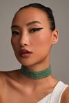 Buy_Anaash_Green Pana Choker Necklace _at_Aza_Fashions