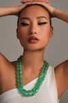 Shop_Anaash_Green Tumbles Necklace _at_Aza_Fashions