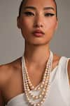 Shop_Anaash_Multi Color Multicoloured Layered Pearl Necklace _at_Aza_Fashions