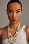 Buy_Anaash_Multi Color Multicoloured Layered Pearl Necklace _at_Aza_Fashions