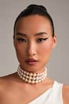 Buy_Anaash_Multi Color Graded Multicoloured Pearl Choker _at_Aza_Fashions