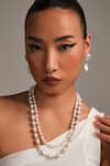 Buy_Anaash_White Rice And Baroque Pearl Necklace _at_Aza_Fashions