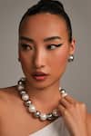 Shop_Anaash_Silver Plated Emily Multicoloured Pearl Necklace _at_Aza_Fashions