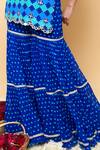 Shop_Sajeda A Lehry_Blue Silk, Georgette Sequins, Embroidery One Miraya Kurta And Sharara Set 