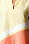 Buy_Madder Much_Multi Color Handloom , Split Kali Poise Ease Kurta And Pant Set 