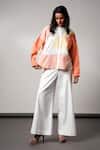 Madder Much_Multi Color Cotton Collared Handloom Top And Pant _Online_at_Aza_Fashions