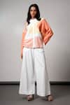 Buy_Madder Much_Multi Color Cotton Collared Handloom Top And Pant _at_Aza_Fashions