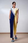 Buy_Madder Much_Multi Color Handloom Cotton Split V-neck Jumpsuit 