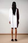 Shop_Madder Much_White Cotton Collared Snow And Slush Short Dress _at_Aza_Fashions