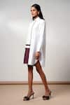 Shop_Madder Much_White Cotton Collared Snow And Slush Short Dress _Online_at_Aza_Fashions