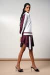 Madder Much_White Cotton Collared Snow And Slush Short Dress _at_Aza_Fashions