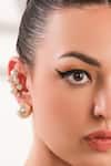 Shop_Anaash_White Pearls Bunch Ear Cuff _Online_at_Aza_Fashions