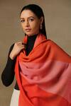 Shop_SHAZA_Orange Vermillion Pardah Stole _at_Aza_Fashions
