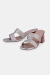 Buy_Heel Your Sole_Gold Genuine Leather Block Heels _at_Aza_Fashions