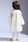 Shop_Neha Gursahani_Ivory Silk, Spandex Embroidery Designer Kurta _at_Aza_Fashions