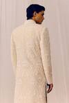 Shop_Amaare_Gold Silk Embroidery Designer Bani Sherwani Set _at_Aza_Fashions